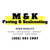 M & K Paving & Sealcoating Logo