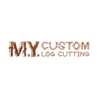 M.Y. Custom Log Cutting Logo