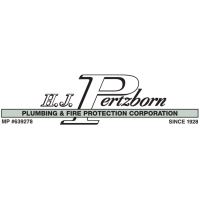 H.J. Pertzborn Plumbing and Fire Protection Corporation. Logo