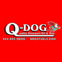 Q-Dog Quality Discount Oil & Gas Logo