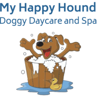My Happy Hound Doggy Daycare and Spa Logo