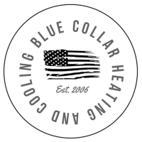 Blue Collar Heating and Cooling Logo