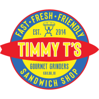 Timmy T's Gourmet Grinders Sandwich Shop Logo