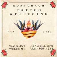 Rorschach Tattoo and Piercing Logo