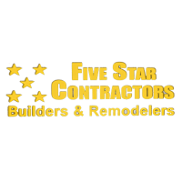 FIVE STAR CONTRACTORS,Builders and Remodelers Logo
