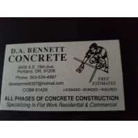 D. A. Bennett Concrete Logo