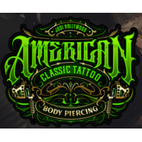American classic tattoo and body piercings Logo