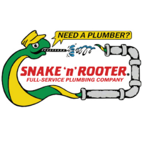 Snake 'n' Rooter Plumbing Company Logo