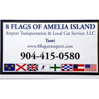 8 FLAGS OF AMEILIA ISLAND AIRPORT TRANSPORTATION & CAR SERVICE, LLC Logo