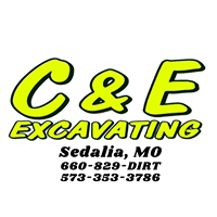 C & E Excavating Logo