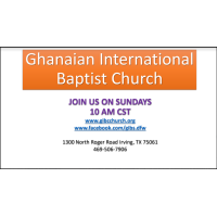 Ghanaian International Baptist Church - DFW Logo