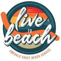 Emerald Coast Beach Service by live to beach LLC Logo