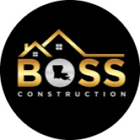 My Wifeâ€™s The Boss Construction Logo