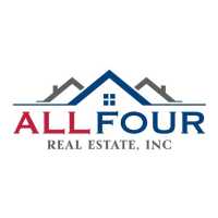 Deanna Hallman with All Four Real Estate Logo