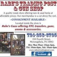 Rabe's Trading Post & Rabe's Guns Logo