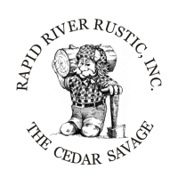 RAPID RIVER RUSTIC CEDAR LOG HOMES Logo