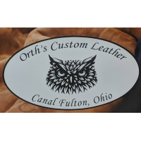 Orth's Custom Leather Logo