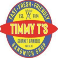 Timmy T's Gourmet Grinders Sandwich Shop Logo