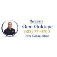 Mortgage Loan Originator Gem Goktepe with Pioneer Mortgage Funding Logo