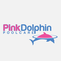 Pink Dolphin Pool Care Logo