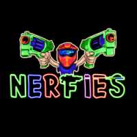 Nerfies Glow In The Dark - Nerf Wars. Open Play, Birthday & Private Parties, Fun Team & Group Events Logo