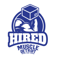 Hired Muscle Moving Logo
