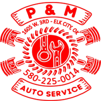 P & M Auto Services Center Logo