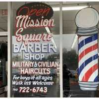 Mission Square Barber Shop Logo