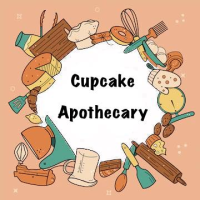 Cupcake Apothecary Bakery and Cafe Logo