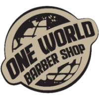 One World Barbershop Logo