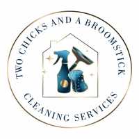 Two Chicks and A Broomstick Cleaning Logo