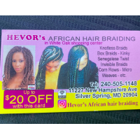 Hevor’s African Hair Braiding Logo