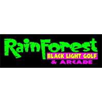 Rainforest Black Light Golf & Arcade Logo