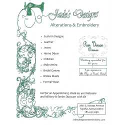 Jade's Designs Alterations & Embroidery LLC