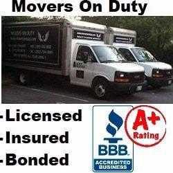 Movers On Duty | Local movers | Long Distance Movers | Packing Services