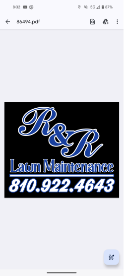 R & R Lawn Maintenance