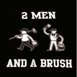 Two Men and a Brush