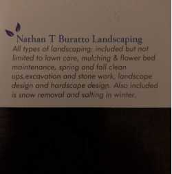 Nathan T Buratto Landscaping & Excavation