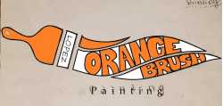 Orange Brush Painting